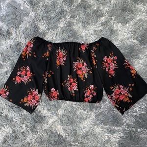Floral Off-The- Shoulder Blouse